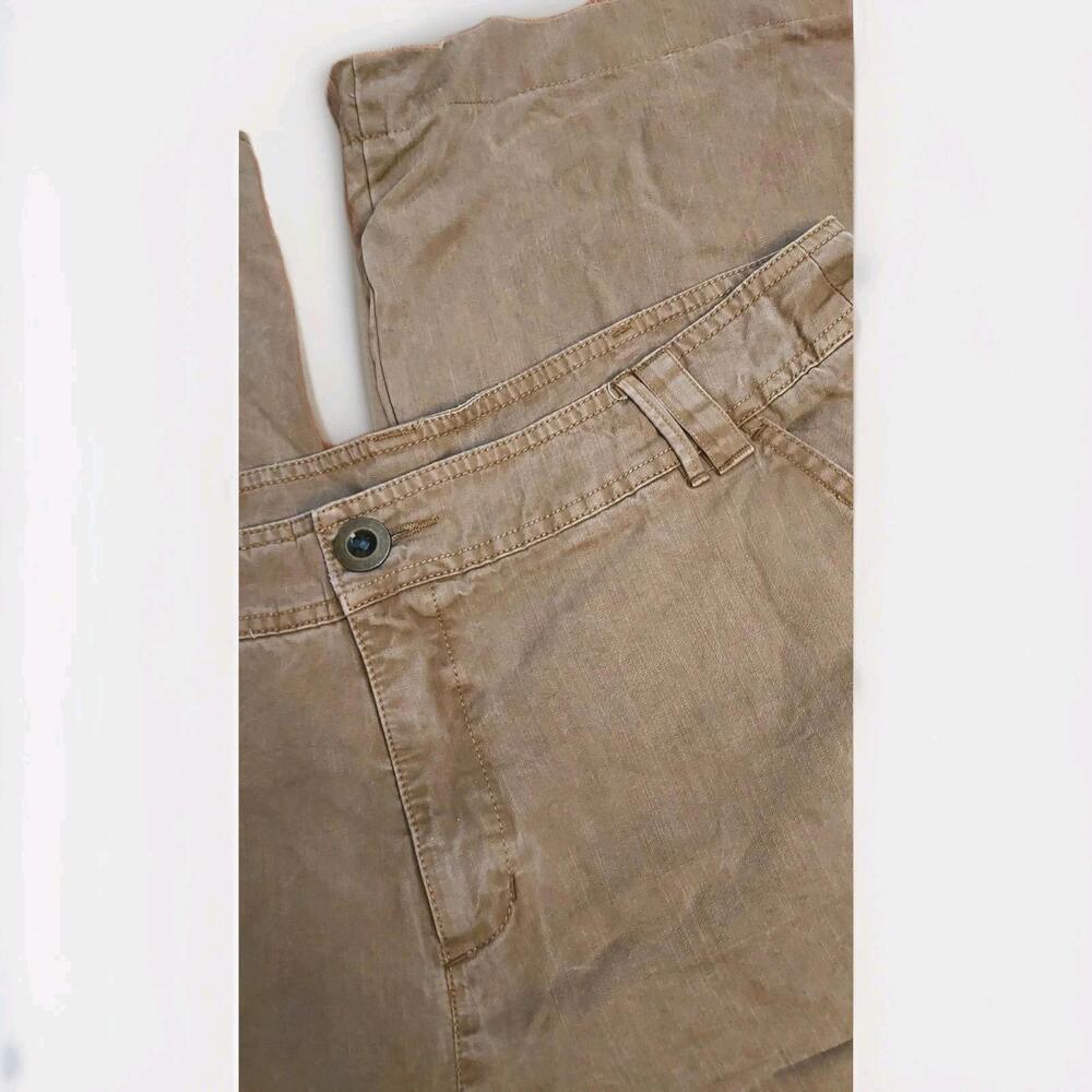 Sundance Pants‎ Women's 12 Brown Tencel Mid-Rise Wide Leg Vacation Beach Boho